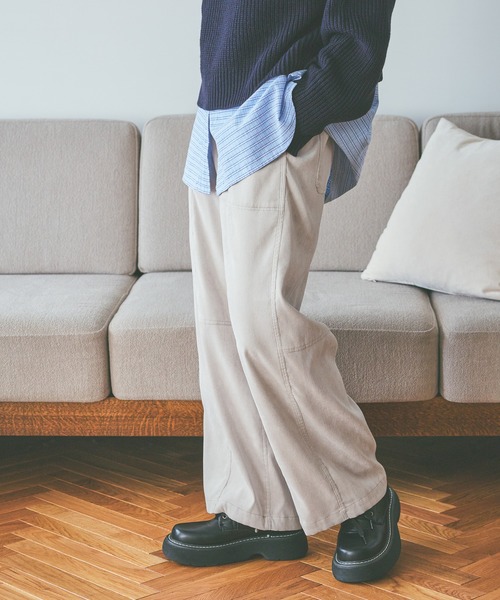 niko and…（ニコアンド） パンツ 2WAYゆるっとベルトパンツ レディース