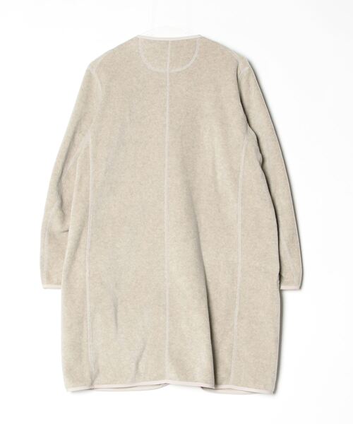 Danton（ダントン） ノーカラーコート 38 ナチュラル レディース
