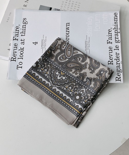 AS KNOW AS（アズノゥアズ） スカーフ バンダナ ヴィンテージ風