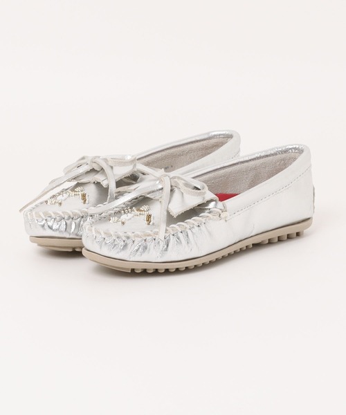 デッキシューズ モカシン MINNETONKA ミネトンカ / ビーズ刺繍 スエードモカシン THUNDERBIRD ANIMIKI サンダーバード