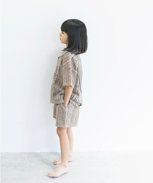 「ooju」 「KIDS」半袖シャツ 8 アイボリー キッズ_画像3