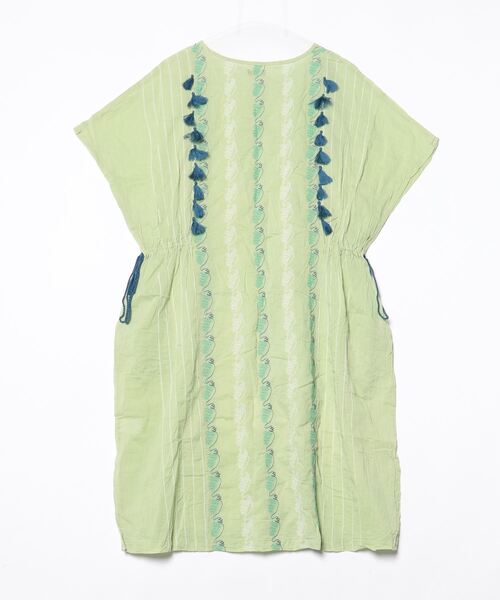「marble sud」 半袖ワンピース - グリーン レディース_画像2