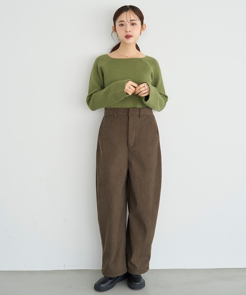 mil（ミル） パンツ 「新色追加・再生産」裏地あったか カーブパンツ