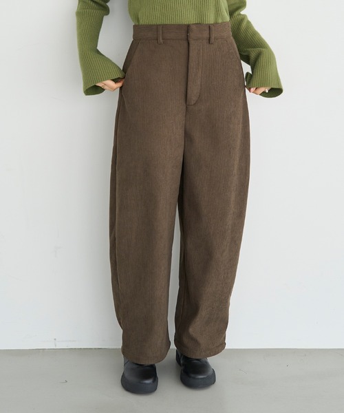 mil（ミル） ワイドパンツ パンツ 「新色追加・再生産」裏地あったか