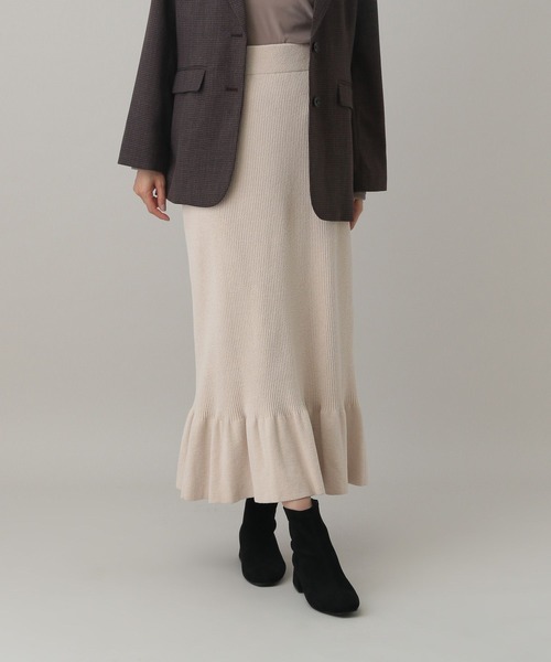 GLOBAL WORK（グローバルワーク） スカート MATINEE LINE/モールニット
