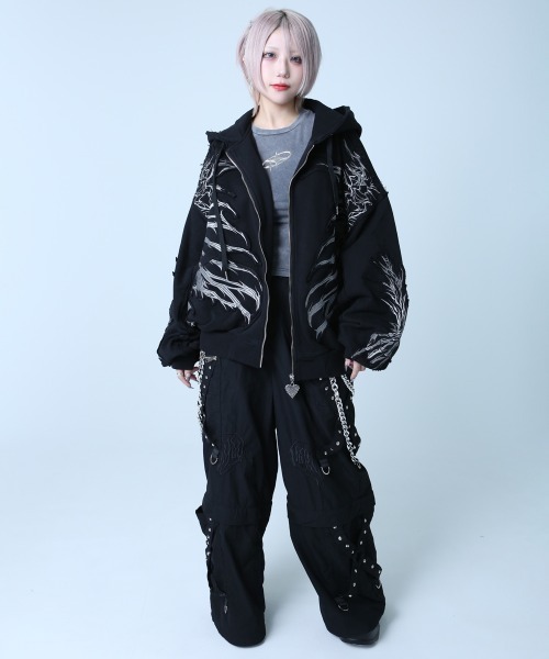BACKSTAGE PASS（バックステージパス） パーカー CRIMSON GHOST HOODIE