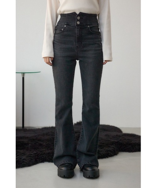 【NEW】アズールバイマウジー（AZUL BY MOUSSY）/AZUL DENIM H/Wバックリボンフレアデニム AZUL BY MOUSSY（アズールバイマウジー） ジーンズ デニム デニム