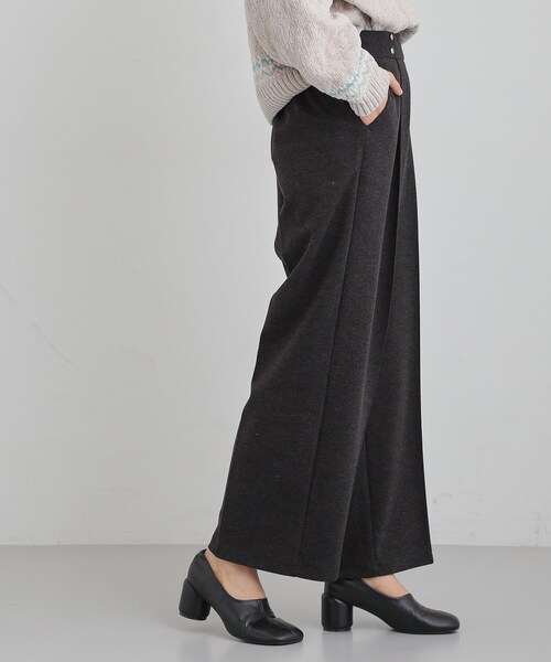 THE SHOP TK パンツ ピンタックワイドパンツ レディース : ZOZOTOWN