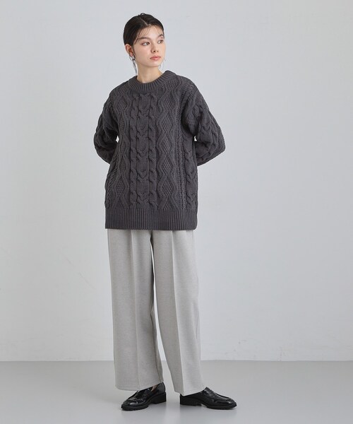 THE SHOP TK パンツ ピンタックワイドパンツ レディース : ZOZOTOWN