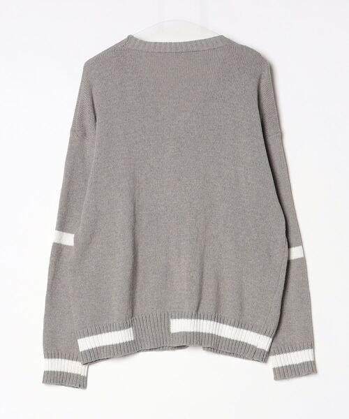 MGV（エムジーヴィー） ニットカーディガン LARGE グレー メンズ