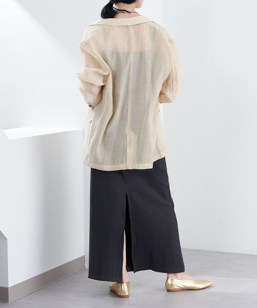 「SHENERY」 キャミソールワンピース 38 グレー レディース_画像7