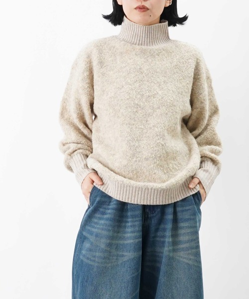 【新品】LUCA ルカ ラクーンクルーネックニット ベージュ LADY LUCK LUCA（レディラックルカ） ニット セーター LC/LLL パウンド