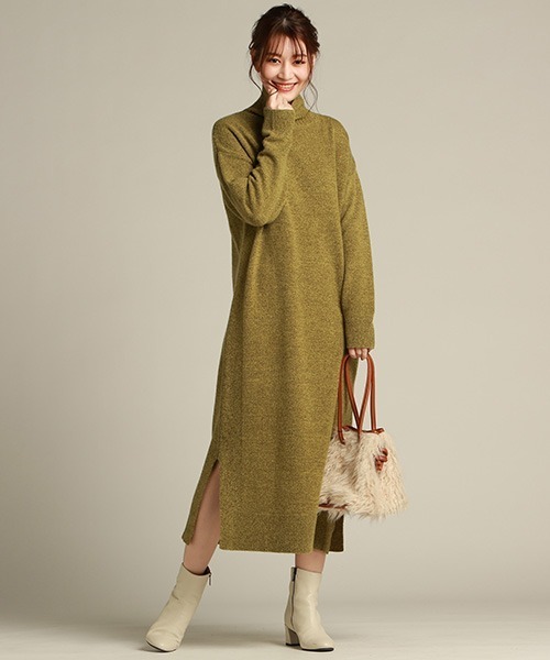 「Droite lautreamont」 ニットワンピース M ブラック系その他 レディース_画像2