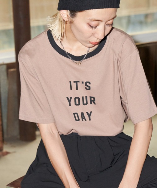「Auntie Rosa Holiday」 半袖Tシャツ FREE ベージュ レディース_画像4