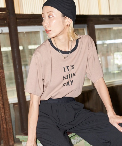 「Auntie Rosa Holiday」 半袖Tシャツ FREE ベージュ レディース_画像5
