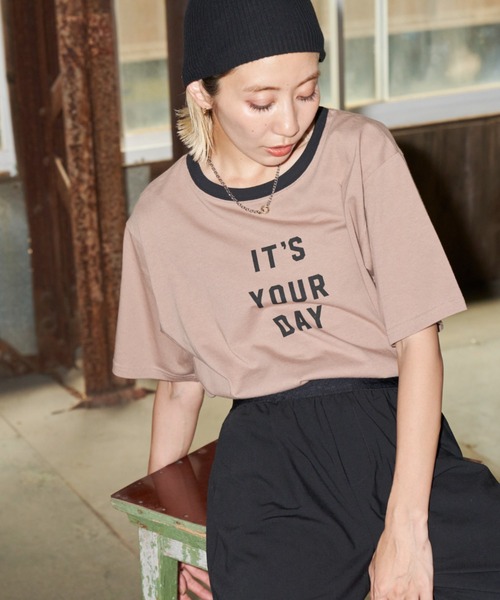 「Auntie Rosa Holiday」 半袖Tシャツ FREE ベージュ レディース_画像6