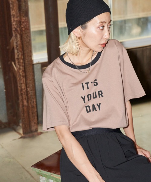 「Auntie Rosa Holiday」 半袖Tシャツ FREE ベージュ レディース_画像7
