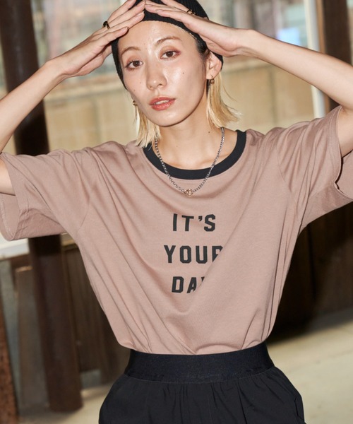 「Auntie Rosa Holiday」 半袖Tシャツ FREE ベージュ レディース_画像8