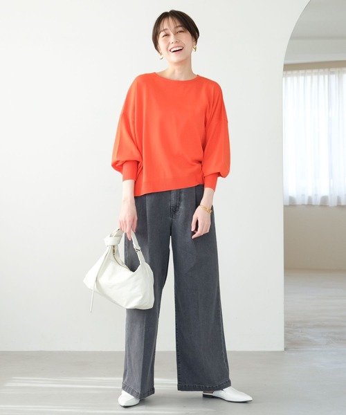 「Elura」 長袖ニット MEDIUM ブルー レディース_画像6