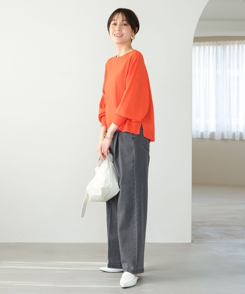 「Elura」 長袖ニット MEDIUM ブルー レディース_画像8