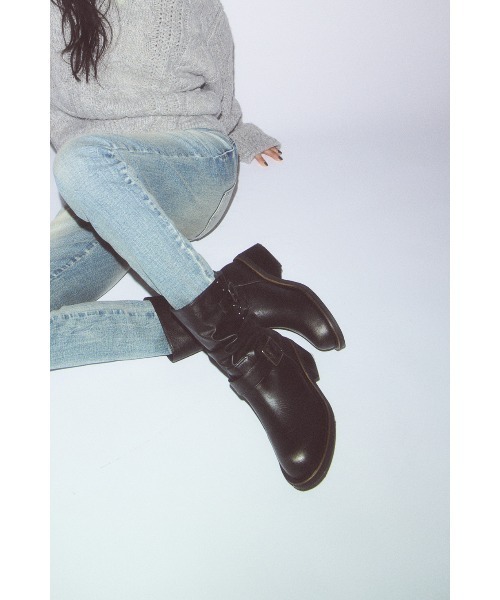 LAGUA GEM SHORT ENGINEER ブーツ LAGUA GEM（ラグアジェム） ブーツ SHORT ENGINEER ブーツ レディース