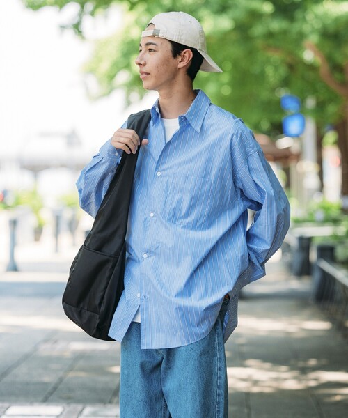 「FREAK'S STORE」 長袖シャツ SMALL チャコールグレー メンズ_画像7