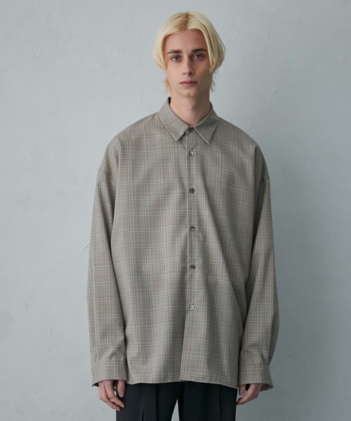 PUBLIC TOKYO ストライプ 長袖シャツ サイズ2 PUBLIC TOKYO