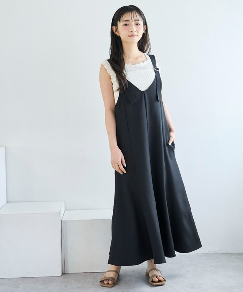 mil（ミル） ワンピース 前後2way マーメイド Vネック ジャンスカ