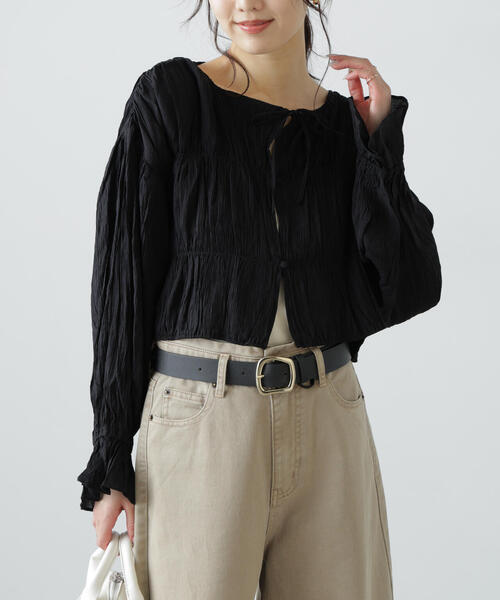 「FREE'S MART」 長袖ブラウス FREE ブラック系その他 レディース_画像3