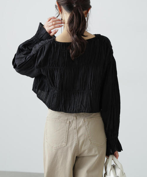 「FREE'S MART」 長袖ブラウス FREE ブラック系その他 レディース_画像9