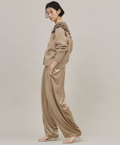 「Curensology」 ニットカーディガン FREE ネイビー レディース_画像6