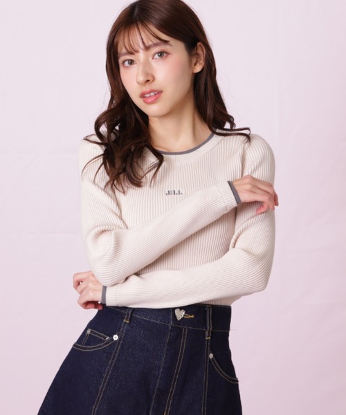 JILL STUART ニット BEARシリーズ＞ダブルカラーケーブルニット | JILL by JILL STUART