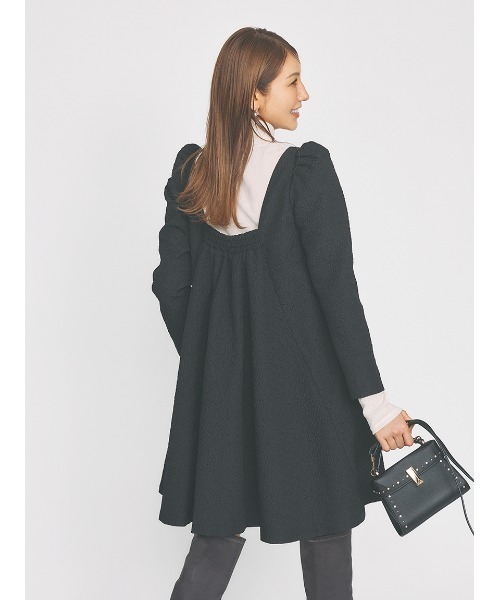 「CELFORD」 長袖ワンピース 36 ブラック レディース_画像4