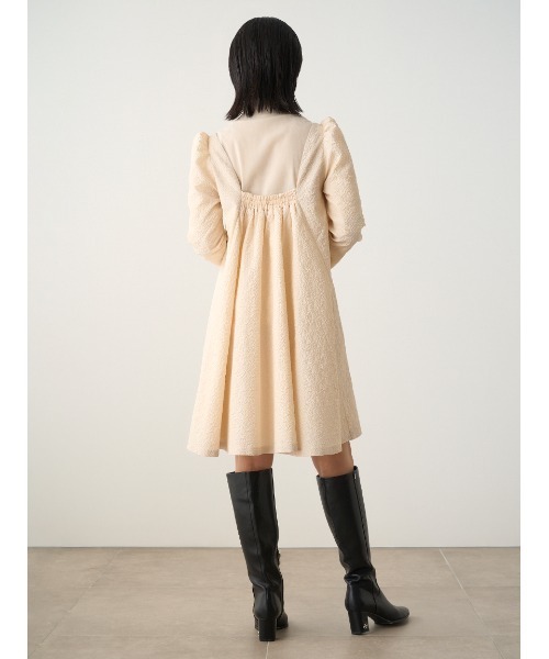 「CELFORD」 長袖ワンピース 36 ブラック レディース_画像5