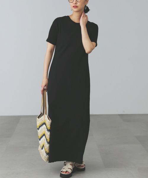 「FREE'S MART」 半袖ワンピース MEDIUM ベージュ レディース_画像8