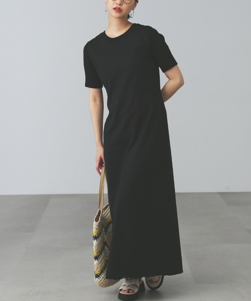 「FREE'S MART」 半袖ワンピース MEDIUM ベージュ レディース_画像9