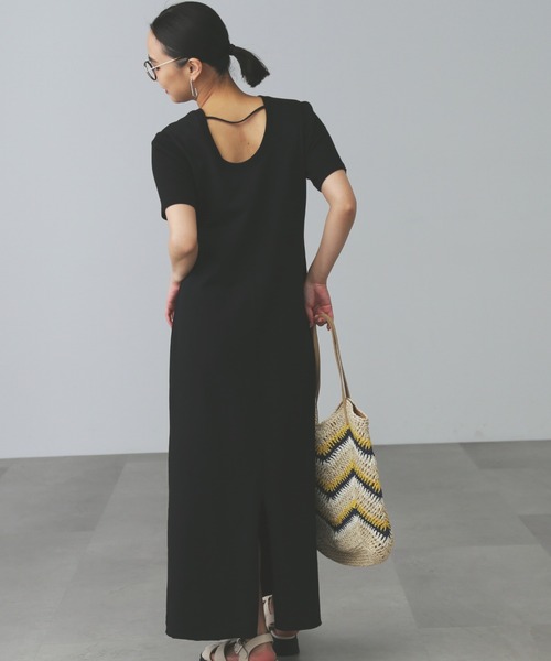 「FREE'S MART」 半袖ワンピース MEDIUM ベージュ レディース_画像10