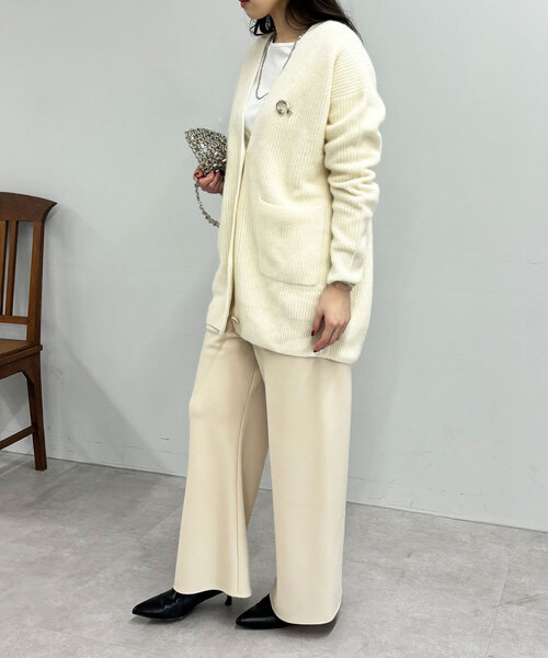 「SHENERY」 ニットカーディガン FREE ピンク レディース_画像5