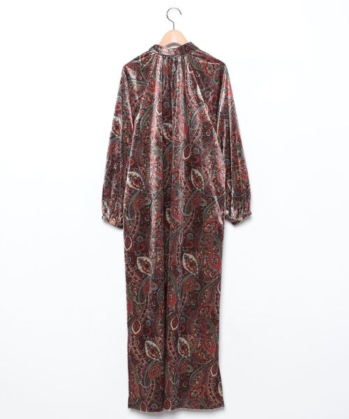 「IENA LA BOUCLE」 長袖ワンピース FREE レッド レディース_画像2