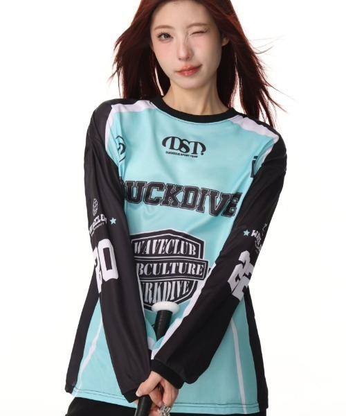 tシャツ モータースポーツスタイル ロングスリーブ T シャツ