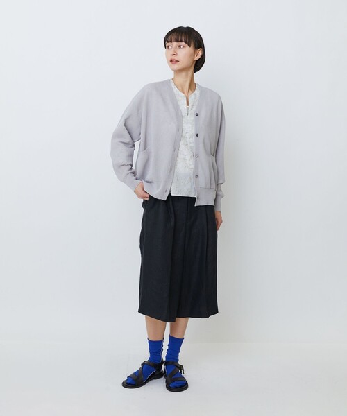 LOISIR ハーフパンツ パンツ 短パン 「セットアップ対応」リネンツイル