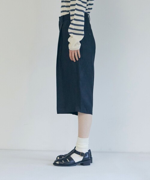 LOISIR ハーフパンツ パンツ 短パン 「セットアップ対応」リネンツイル