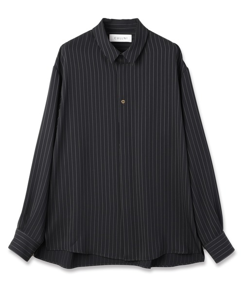 CULLNI ブラック長袖シャツ CULLNI（クルニ） 長袖シャツ 1 ブラック メンズ : ZOZOTOWN Yahoo!店