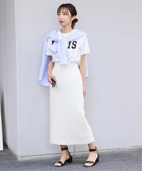 「VERMEIL par iena」 半袖Tシャツ - ネイビー レディース_画像3