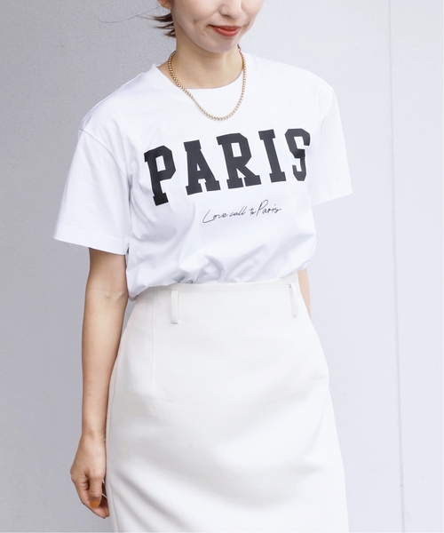 「VERMEIL par iena」 半袖Tシャツ - ネイビー レディース_画像6