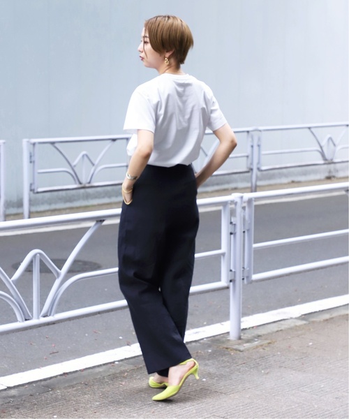 「VERMEIL par iena」 半袖Tシャツ - ネイビー レディース_画像10