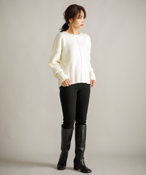 「Emma Taylor」 長袖ニット FREE グレー レディース_画像7