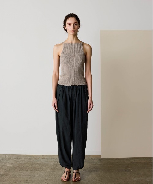WALANCE（ワランス） キャミソール paper rib knit camisole