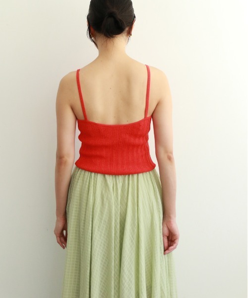 WALANCE（ワランス） キャミソール paper rib knit camisole