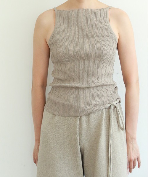 WALANCE（ワランス） キャミソール paper rib knit camisole